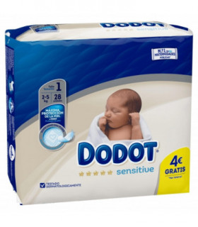 198 pañales Dodot Bebé Sensitive Talla 3 + 40 toallitas Gratis por 45,70€